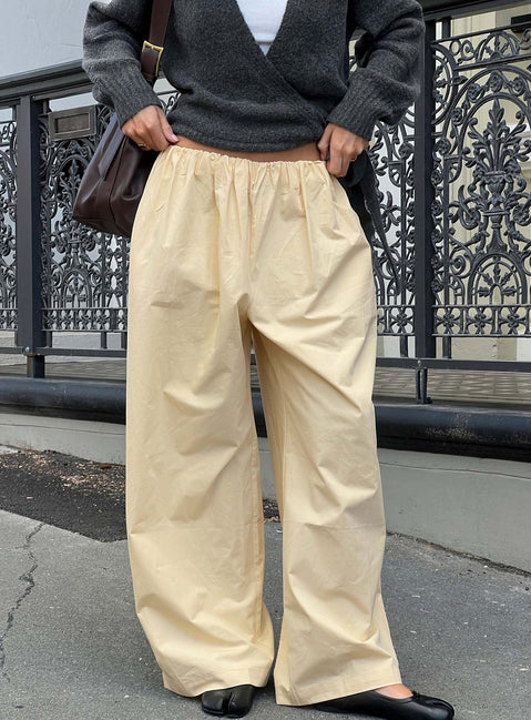 Tidekiss Pants Lemontini Mid Rise Pants Pants 