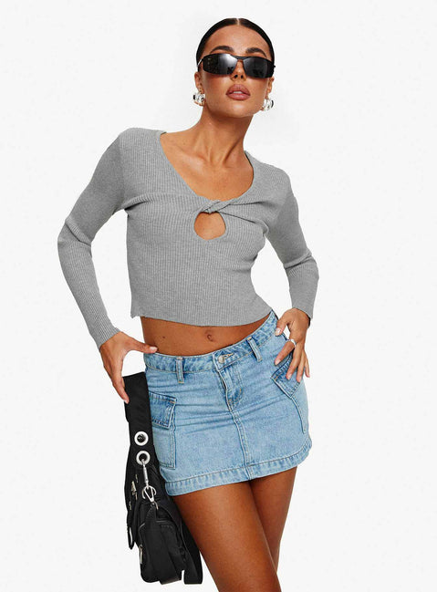 product Zakai Cargo Denim Mini Skirt Ice Blue Princess Polly  Mini Skirts 