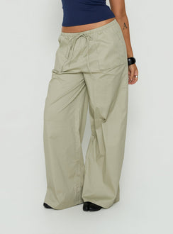 Designed with the Toren Drawstring Straight Leg Pants Stone womens-regular-pants featuring mid-rise detail Princess Polly
