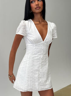 Loveliness Romper White Anglaise
