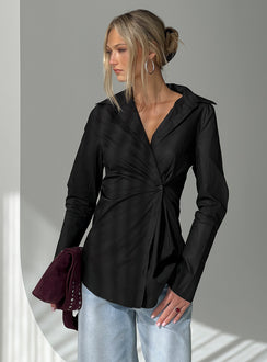 Nitsa Long Sleeve Shirt Black