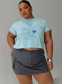 Lieutenant Cargo Mini Skirt Slate Mini Skirts Skirts 