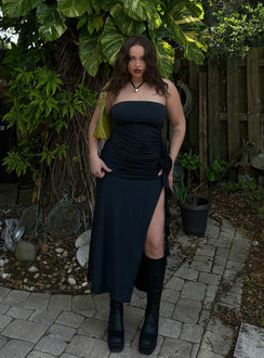 product Princess Polly Crew Neck  Samirah Maxi Dress Black