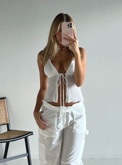 product Princess Polly Sleeveless Sweetheart  Chantria Top White Lower Impact