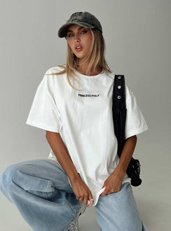 Power Play Active Oversized Tee White