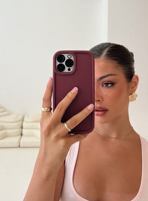 Emory iPhone Case Burgundy