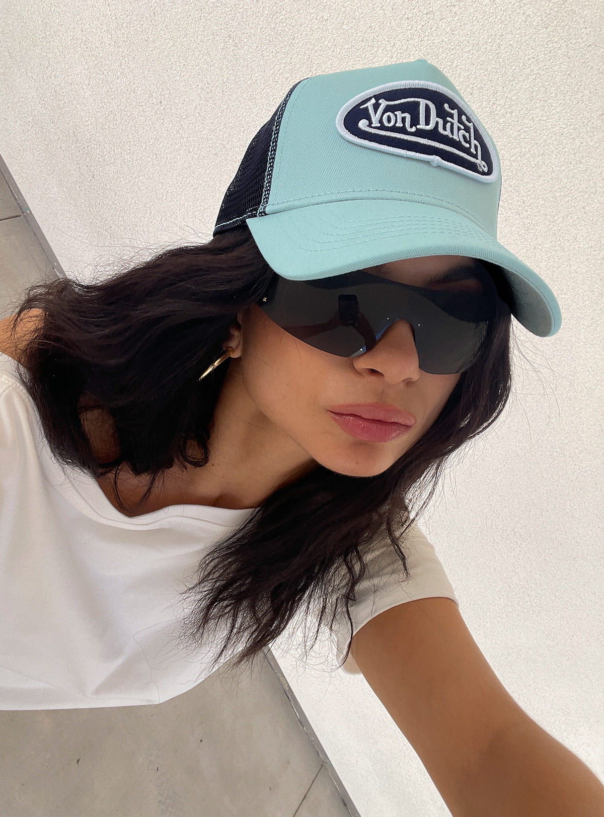 Von Dutch Staple Trucker Hat Blue