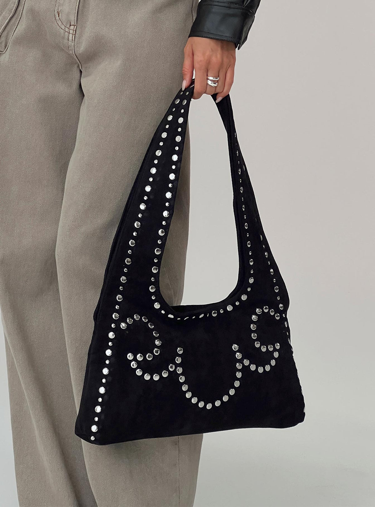 Lemoni Stud Bag Black