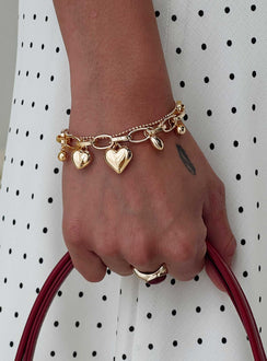In Heaven Charm Bracelet Gold