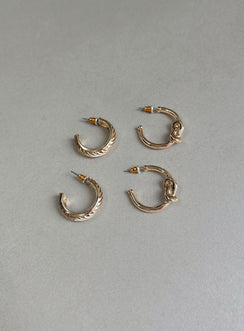 Moonshine Earring Set Gold