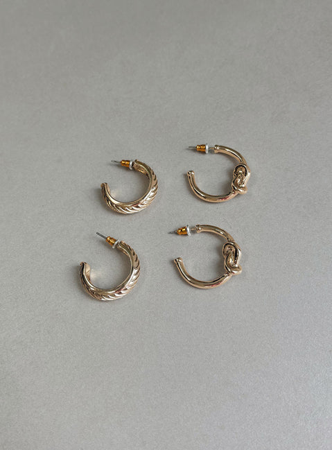 Moonshine Earring Set Gold