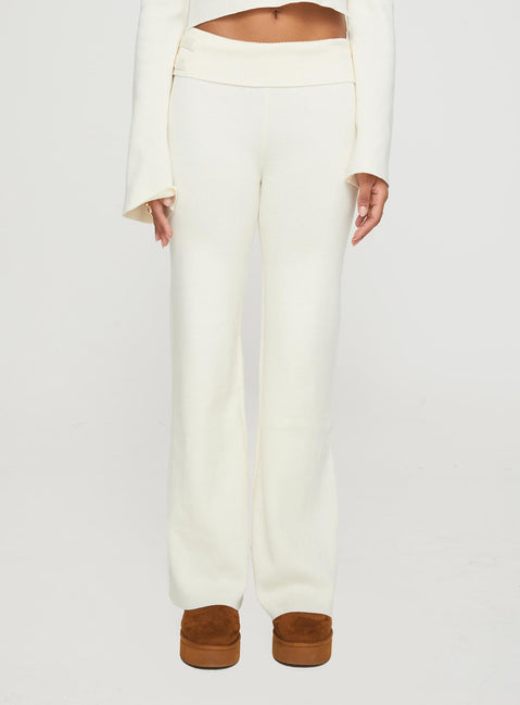 product Princess Polly Try Me Knit Pants Cream Pants 