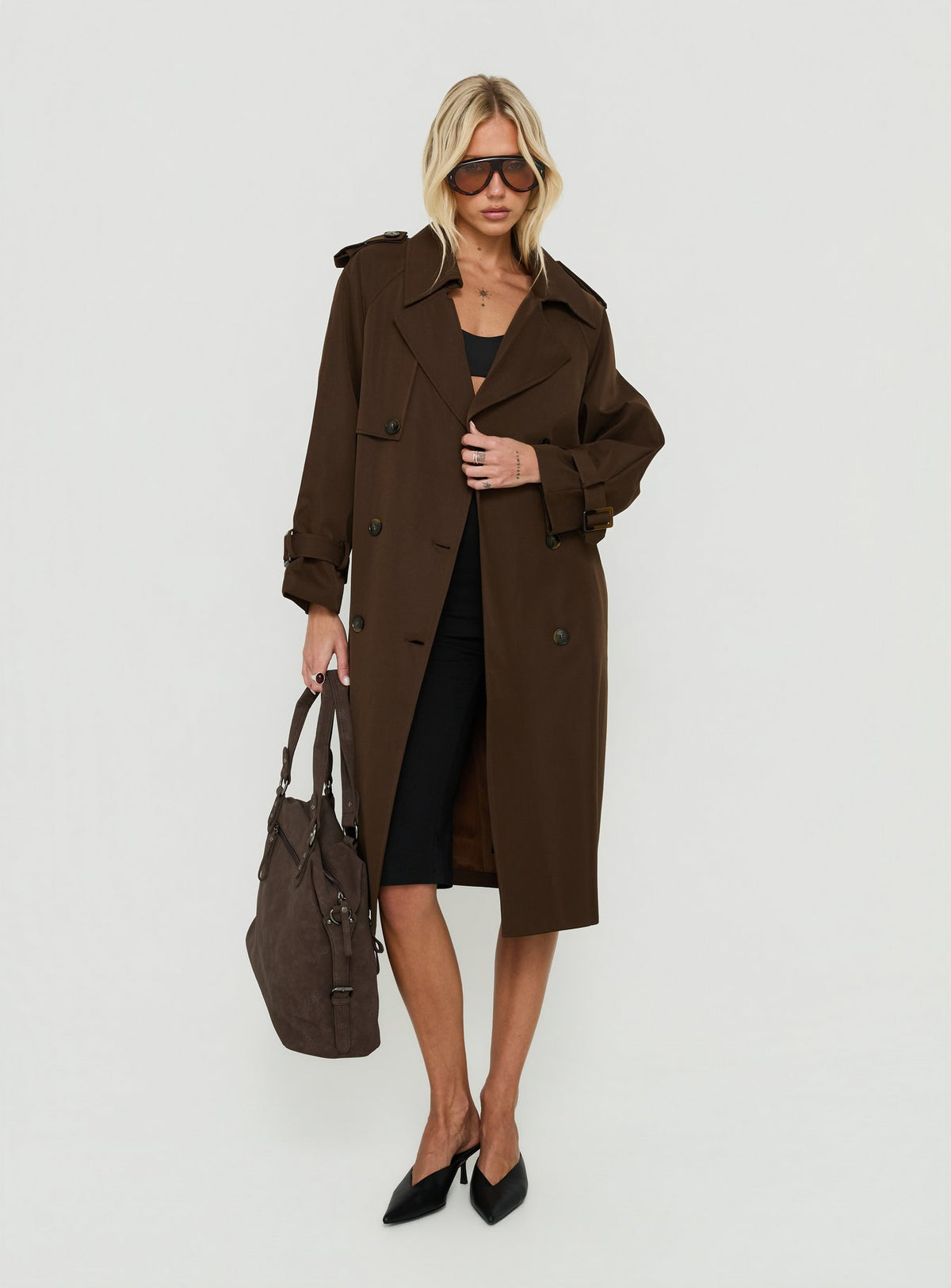 Westwind Trench Coat Chocolate