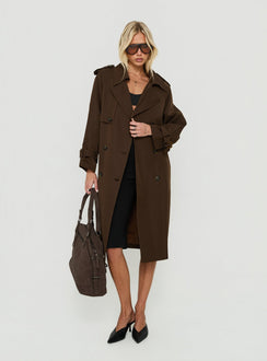 Westwind Trench Coat Chocolate