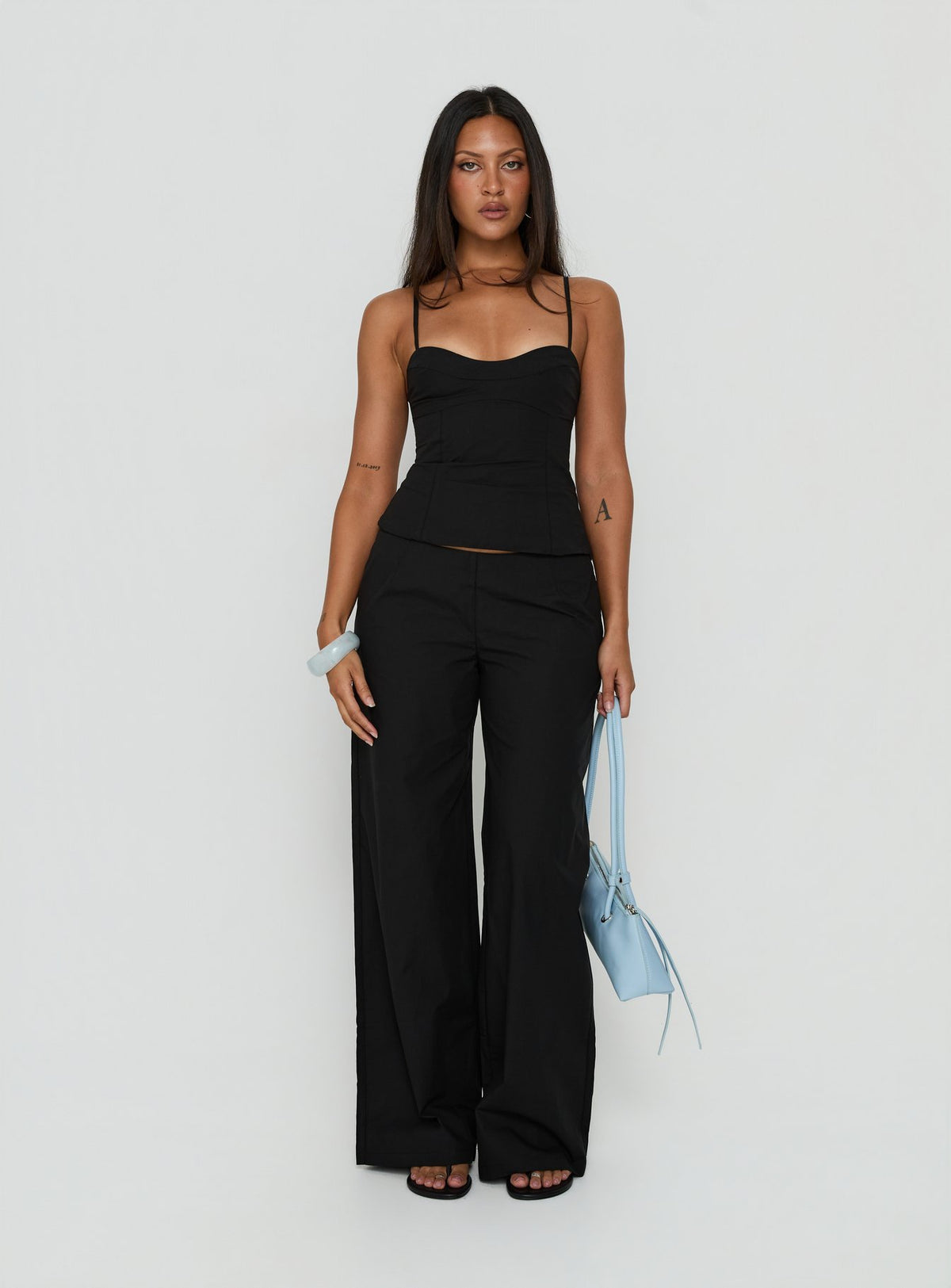 Kierstyn Corset Set Black Tall