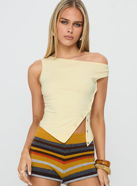 Karre Off The Shoulder Top Lemon
