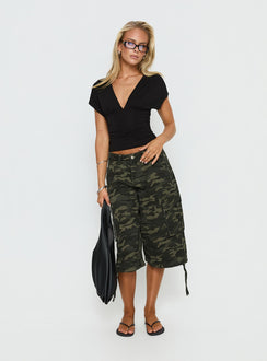Hudsen Longline Cargo Shorts Camo Tall