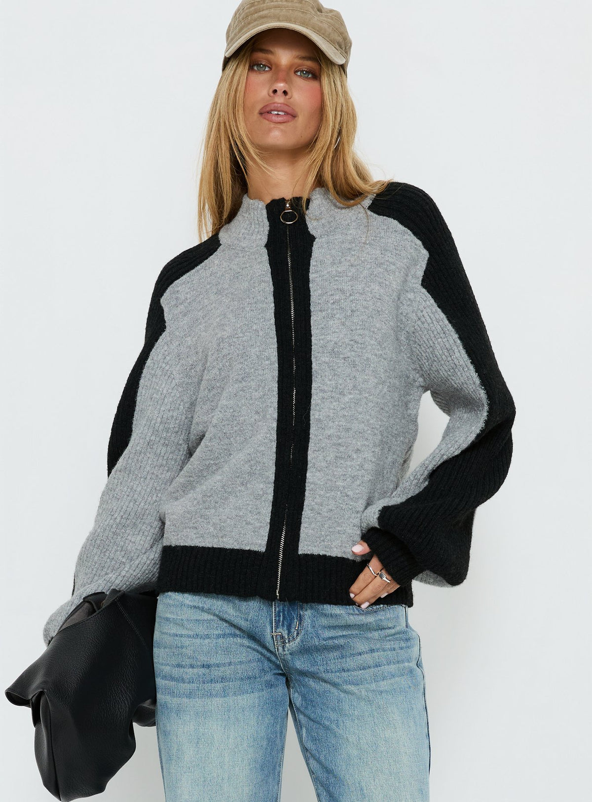 Asrar Sweatshirt Grey / Black