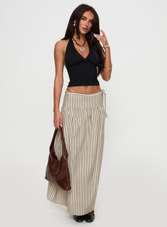   front view of model wearing Princess Polly Antheia Maxi Skirt Multi Maxi Skirts Skirts 