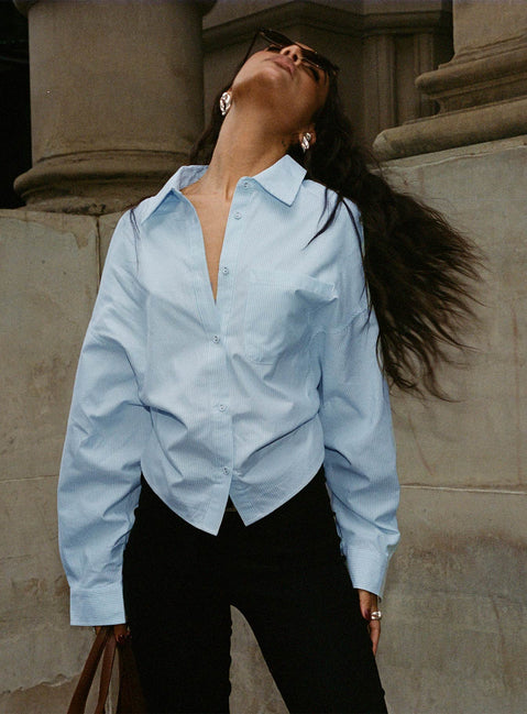 Chips Are Down Shirt Blue