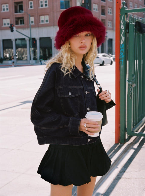 Dear London Bubble Hem Mini Skirt Black Mini Skirts Skirts 
