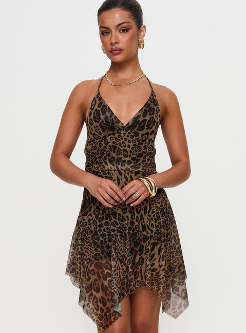 Sabetha Mini Dress Leopard