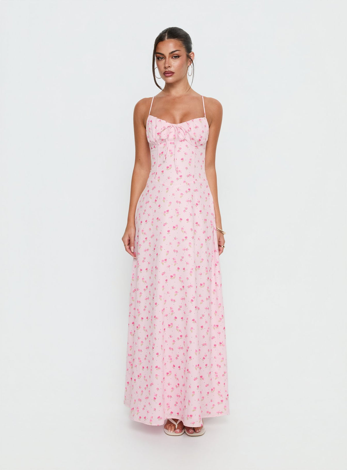 Members Only Maxi Dress Soft Pink Floral
