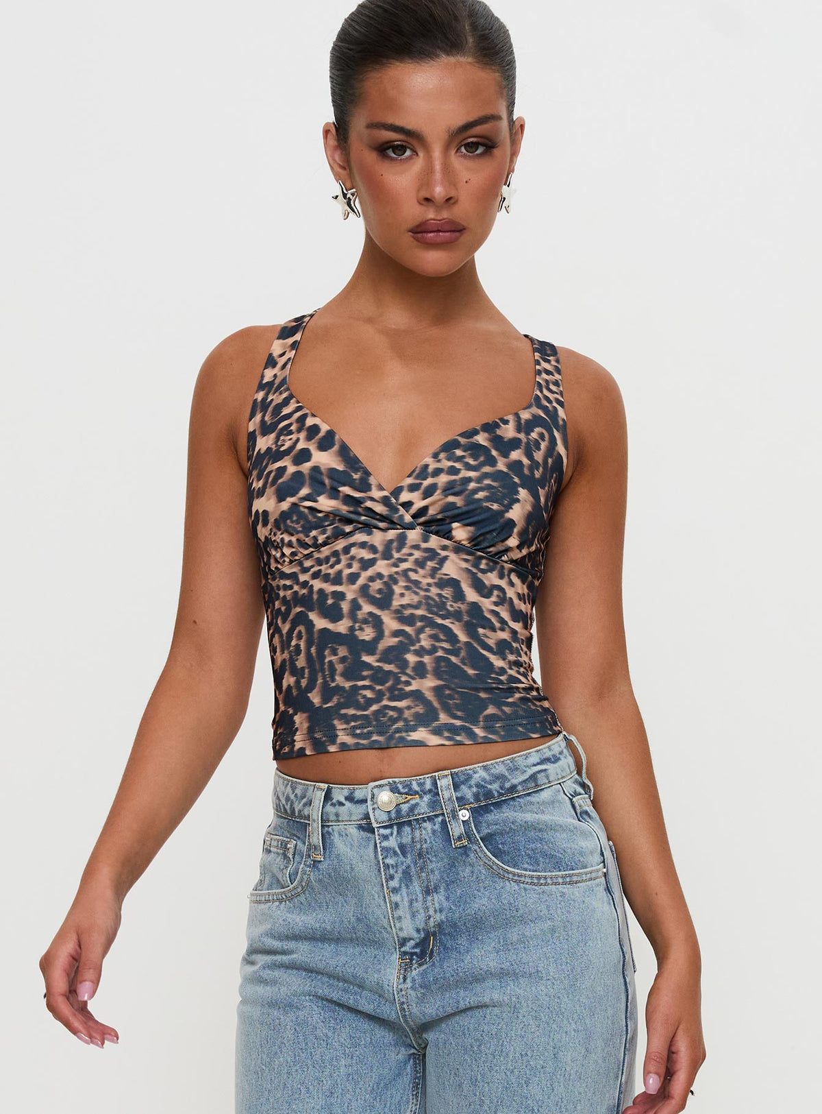 Wandella Tank Brown Leopard