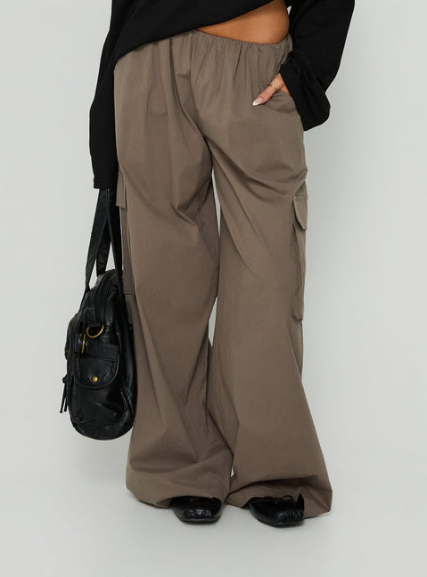 Featuring the Lunea Concealed Waistband Cargo Pants Charcoal Petite womens-regular-pants with high-rise detail Princess Polly
