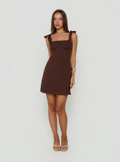 Neverending Mini Dress Dark Brown