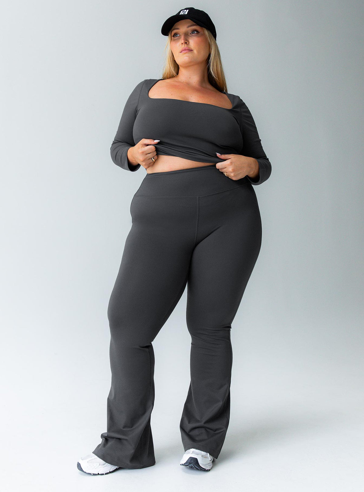 Grey yoga pants