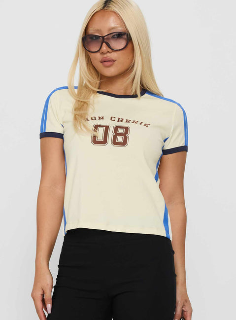 Mon Cherie Tee Porcelain