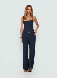 Kierstyn Corset Set Navy