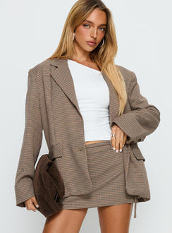 Deane Blazer Brown Check
