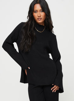 product Allen Ribbed Sweater Black Princess Polly  Long 