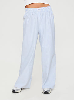 product Princess Polly High Waisted Pants  Beach House Pants Blue Stripe