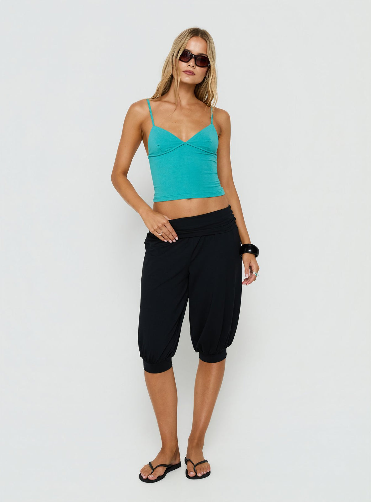 Klauria 3/4 Balloon Pants Black