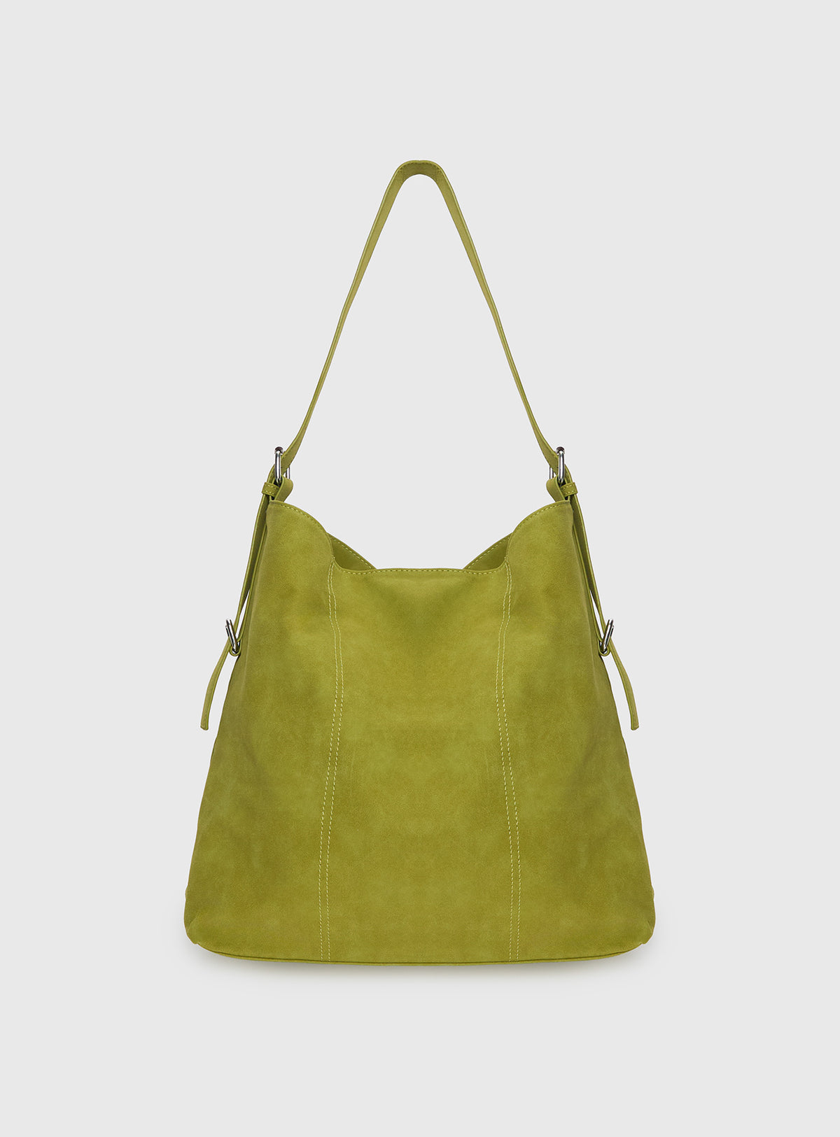 Bonus Points Faux Suede Shoulder Bag Green