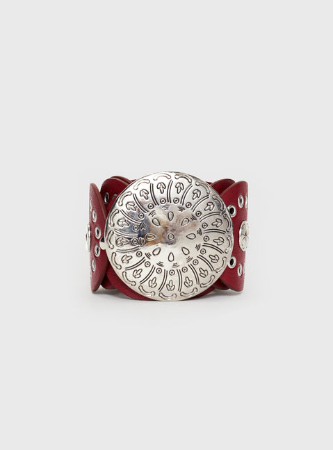 Karelle Belt Burgundy
