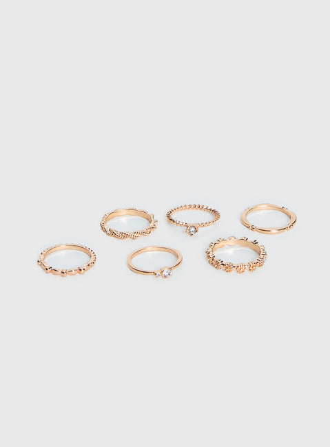 Never Alone Ring Pack Gold
