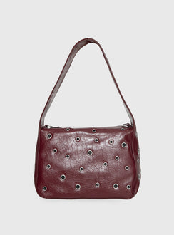 Dream Came True Eyelet Shoulder Bag Cherry