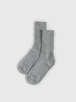 Sama Slouch Sock Grey