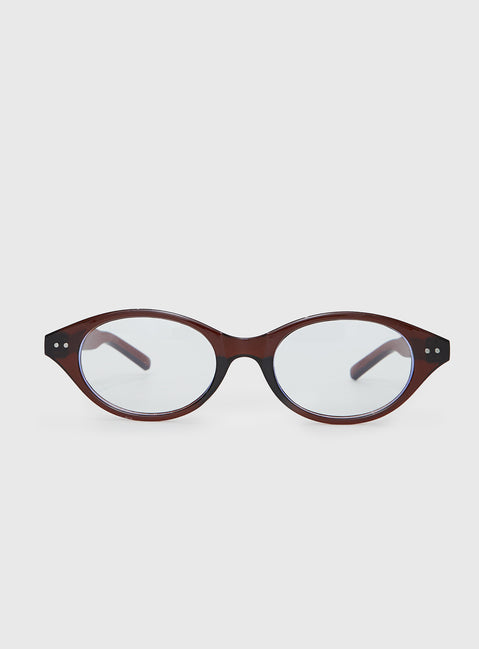 Aguilera Blue Light Glasses Brown