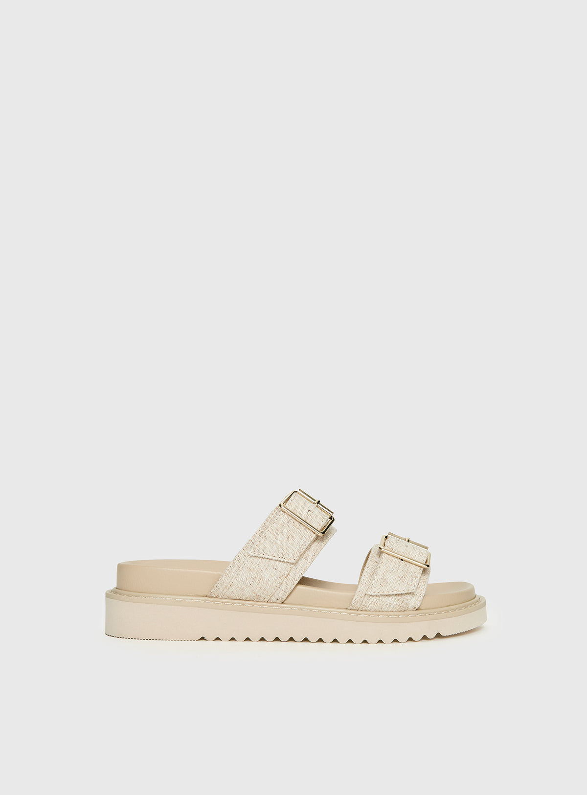 Roxxie Sandals Beige Linen