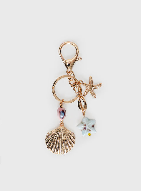 Sealife Keyring Gold