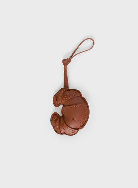 Baked Goods Keychain Brown