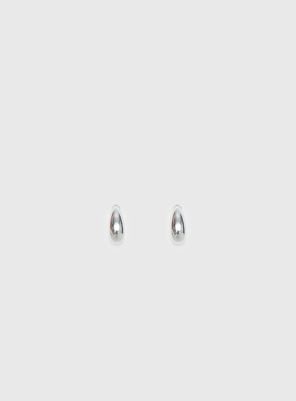 Avaline Stainless Steel Stud Earrings Silver
