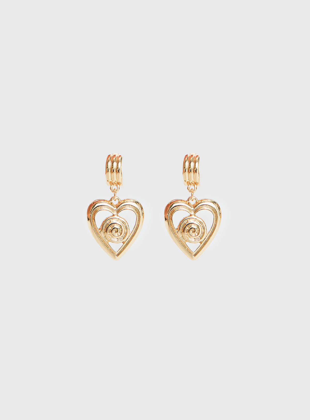 Giabella Heart Earrings Gold