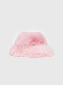 Avaah Fluffy Hat Pink
