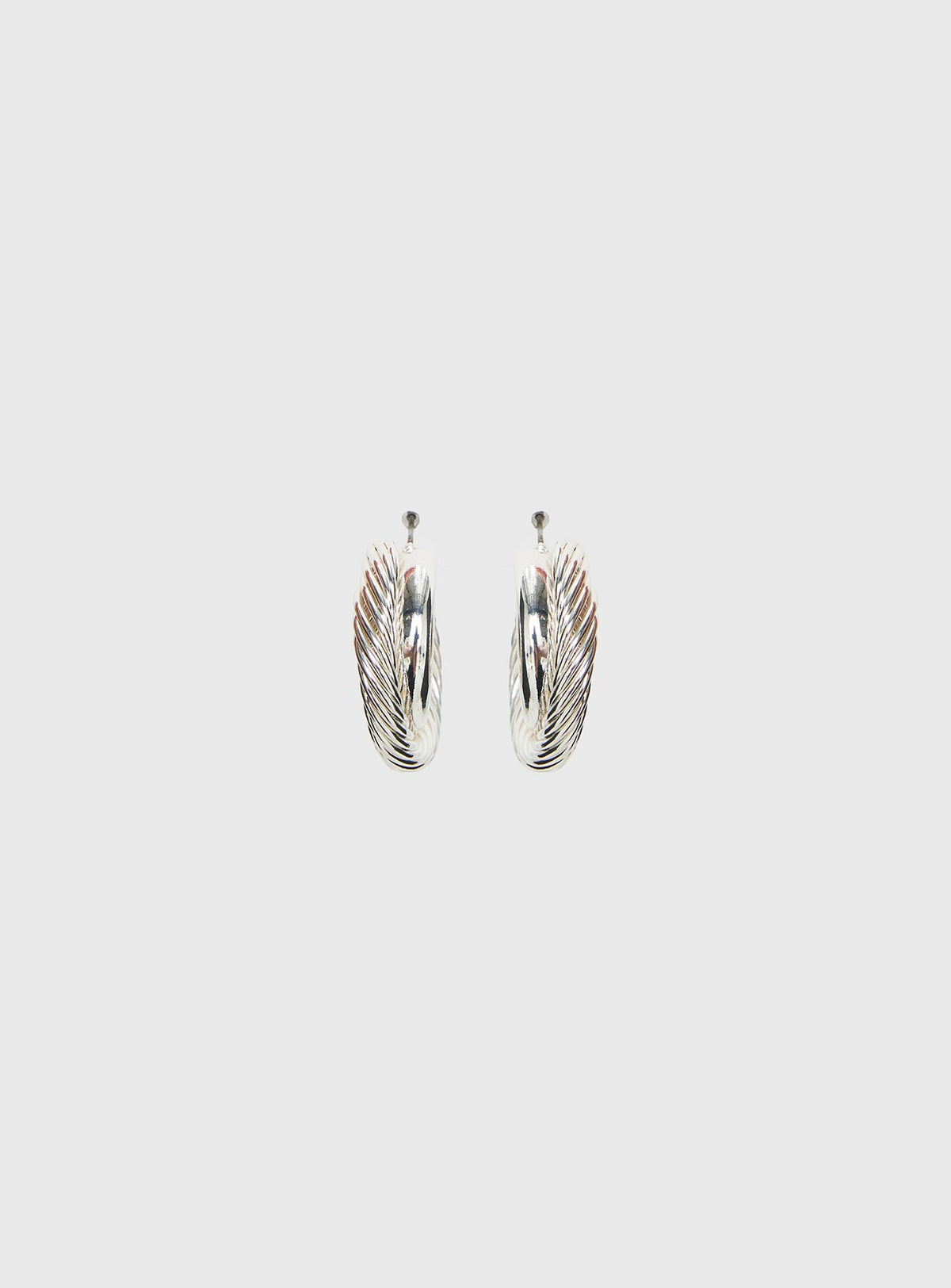 Aster Layered Hoops Silver